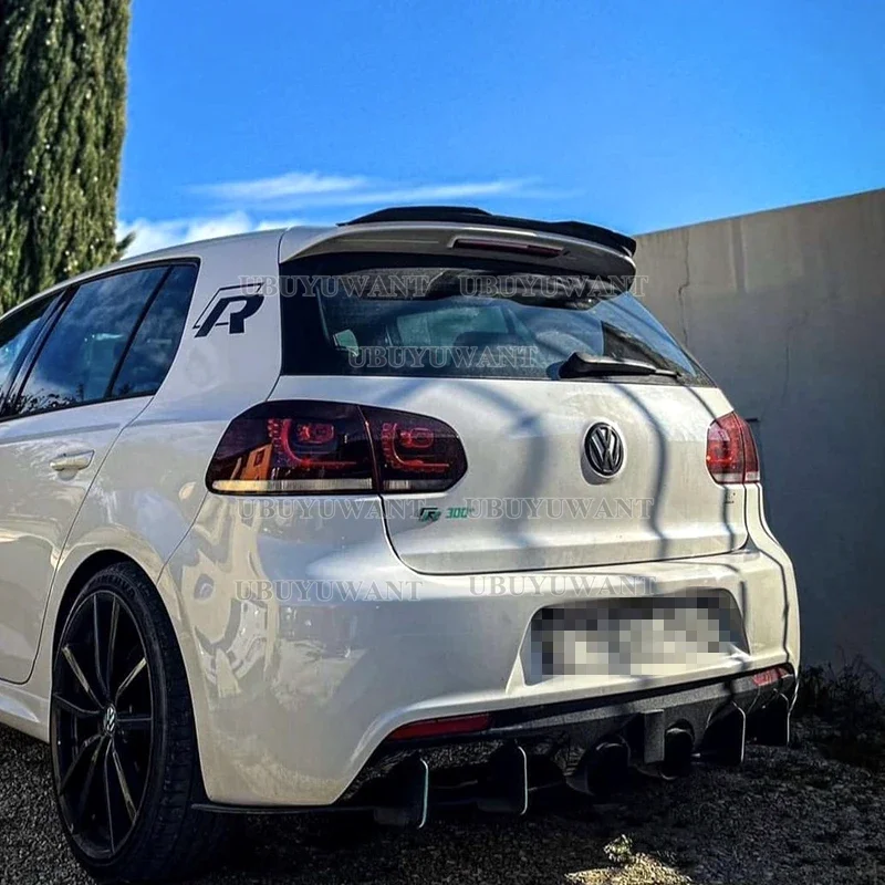 Alerón trasero de ABS negro brillo para Volkswagen Golf 6 GTI/R Mk6 - imagen 3