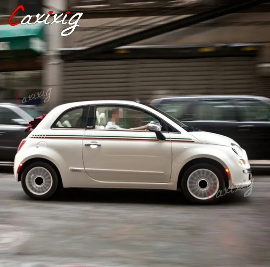 Vinilos laterales con bandera italiana para Fiat 500 - imagen 2
