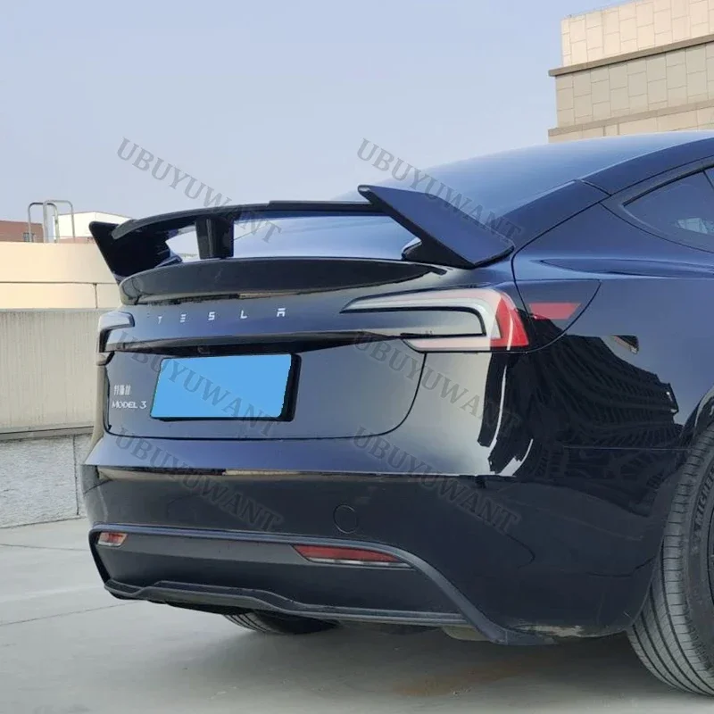Alerón de maletero ABS negro brillante carbono para Tesla Model 3 - imagen 2