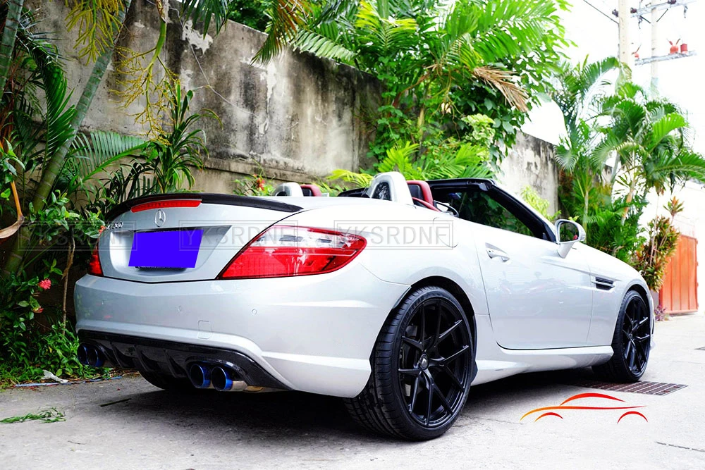 Alerón trasero YKSRDNF de fibra de carbono para Mercedes-Benz SLK R172