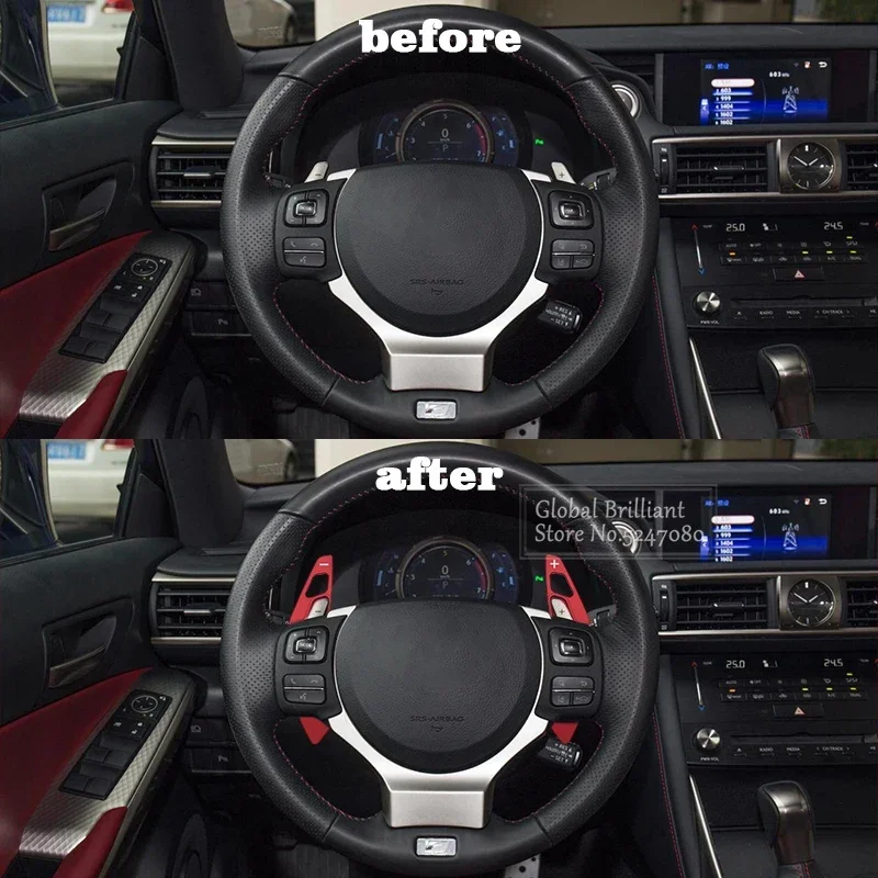Paletas cambio aluminio Lexus IS 250 RC 350 NX 200t - imagen 2