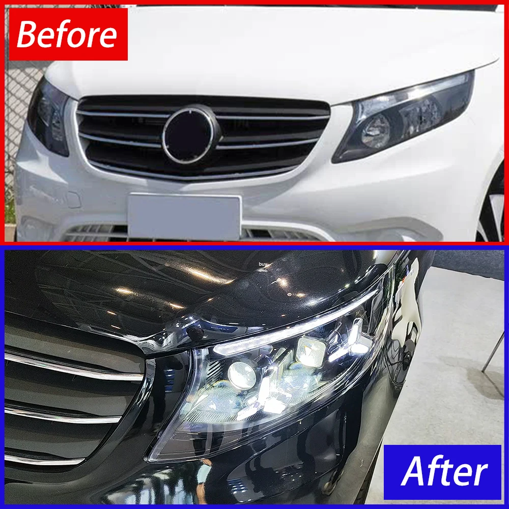 Faros LED adaptativos Mercedes-Benz Vito W447 2016-2023 Plug and Play - imagen 4