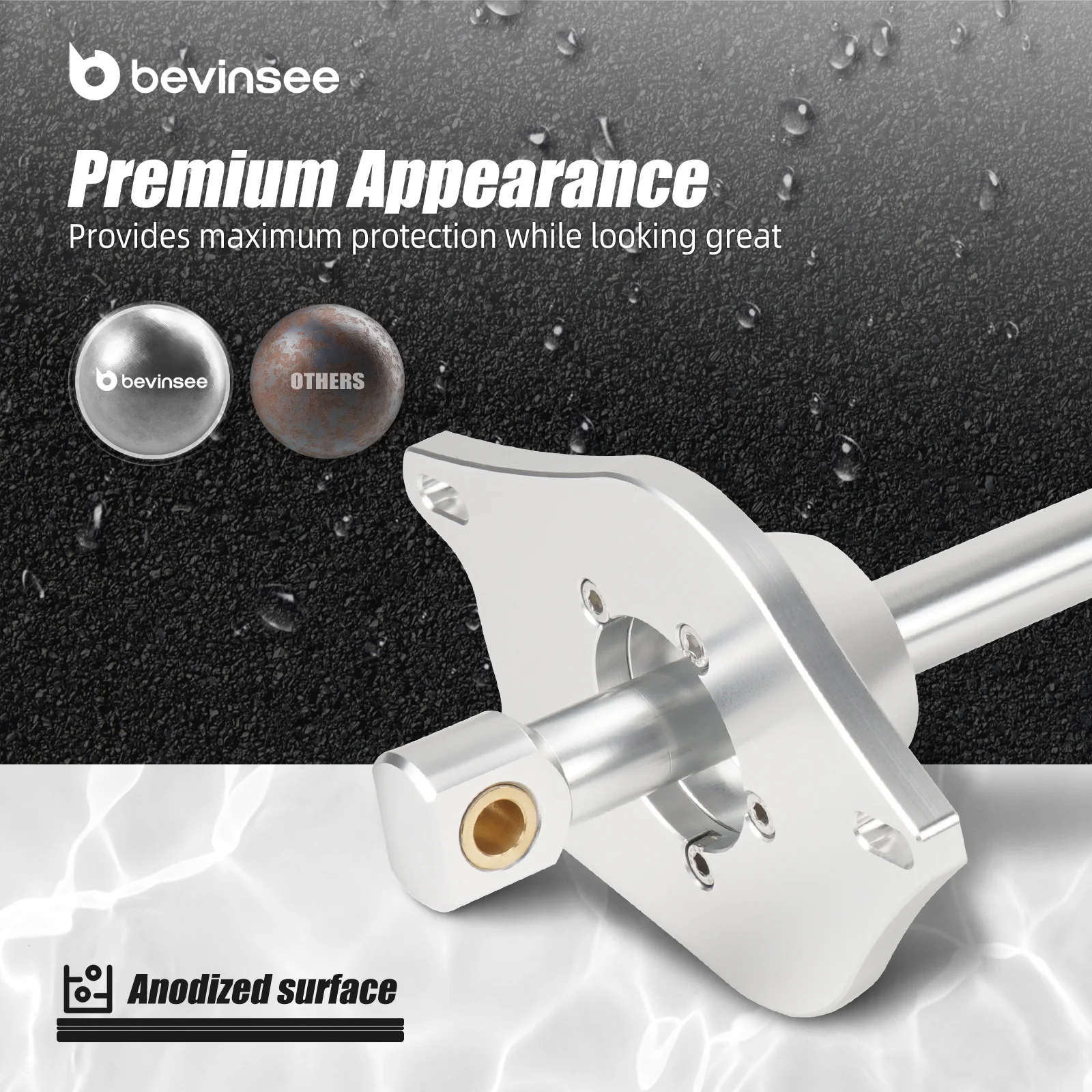 BEVINSEE Kit de palanca de cambios corta para BMW E90 E92 E91 E93 325i 328i 330i 335i 320i E87 E81 E82 E88 116i 118i 118d 116d 2006-2013 - imagen 4