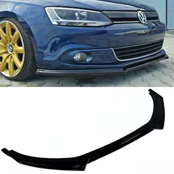 Divisor de labio delantero VW Jetta MK6 2011-2014 negro brillante