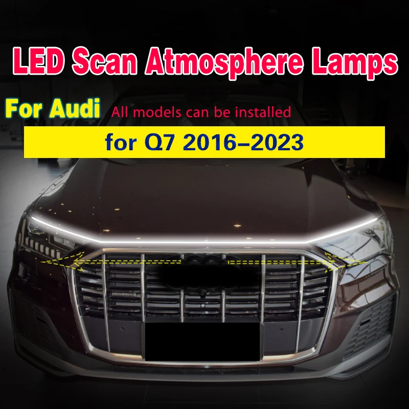 Luces LED DRL antiniebla impermeables para Audi Q7 2016-2023