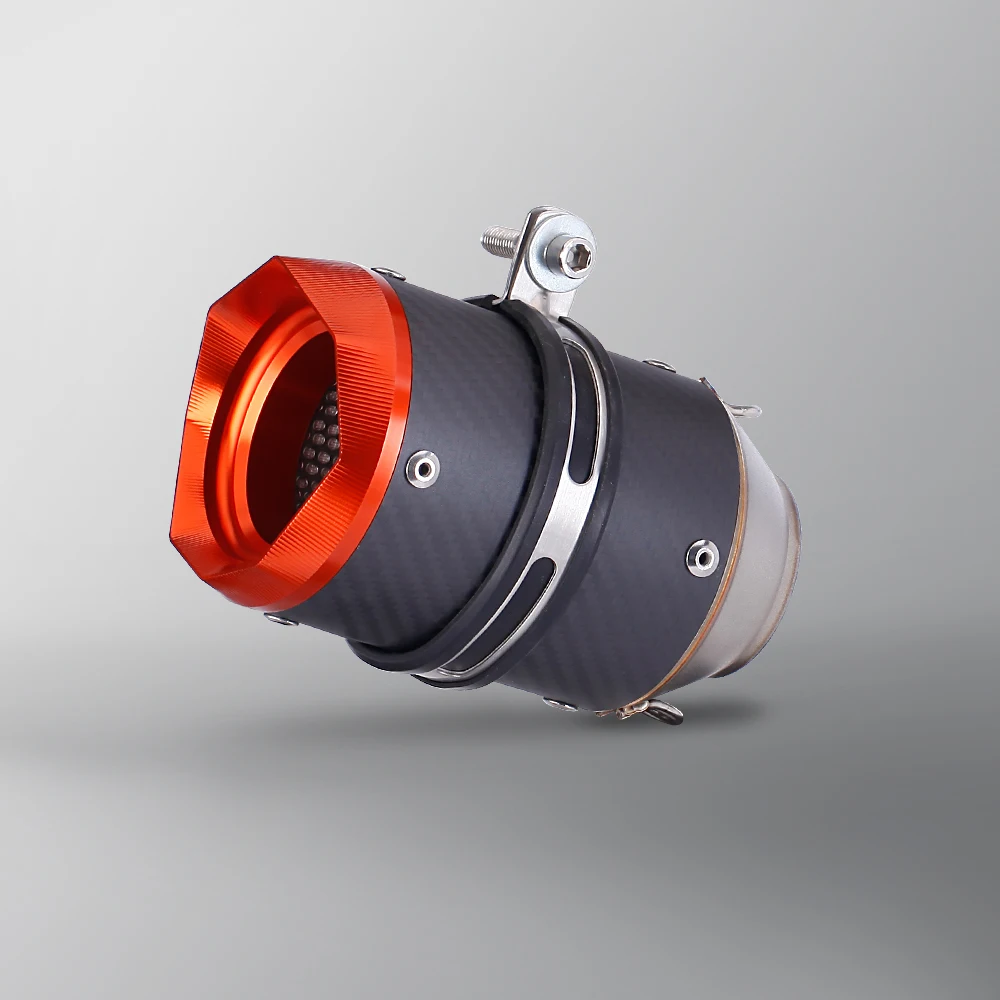 Silencioso de escape universal de fibra de carbono para moto
