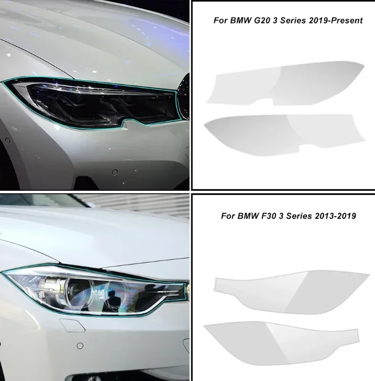 Película protectora faros TPU negra compatible BMW F30 F10 G30 - imagen 5