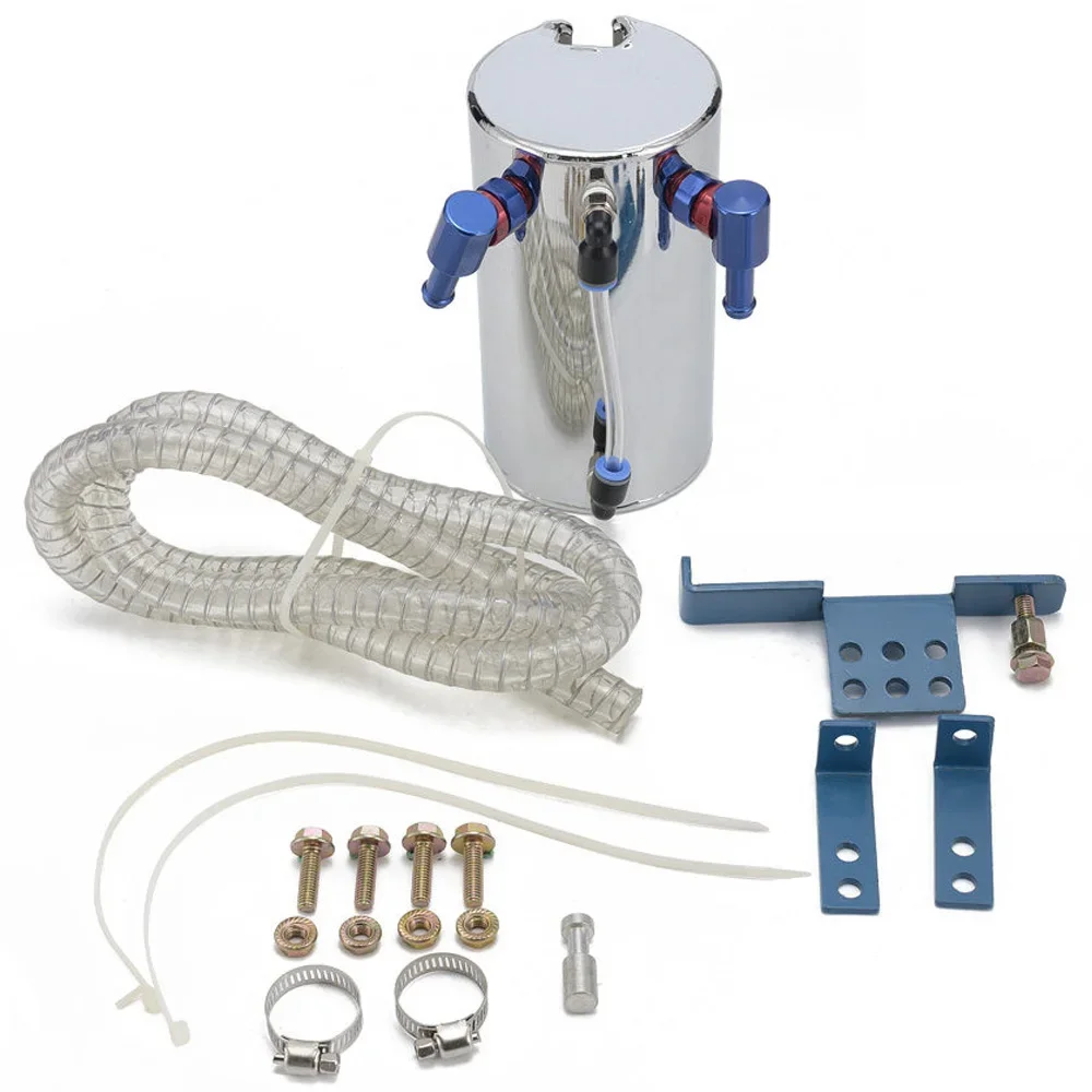 Tanque Universal de captura de aceite de motor de coche, tanque de ventilación de 600ml, radiador de aleación de aluminio, desbordamiento, tanque de combustible, accesorios para coche