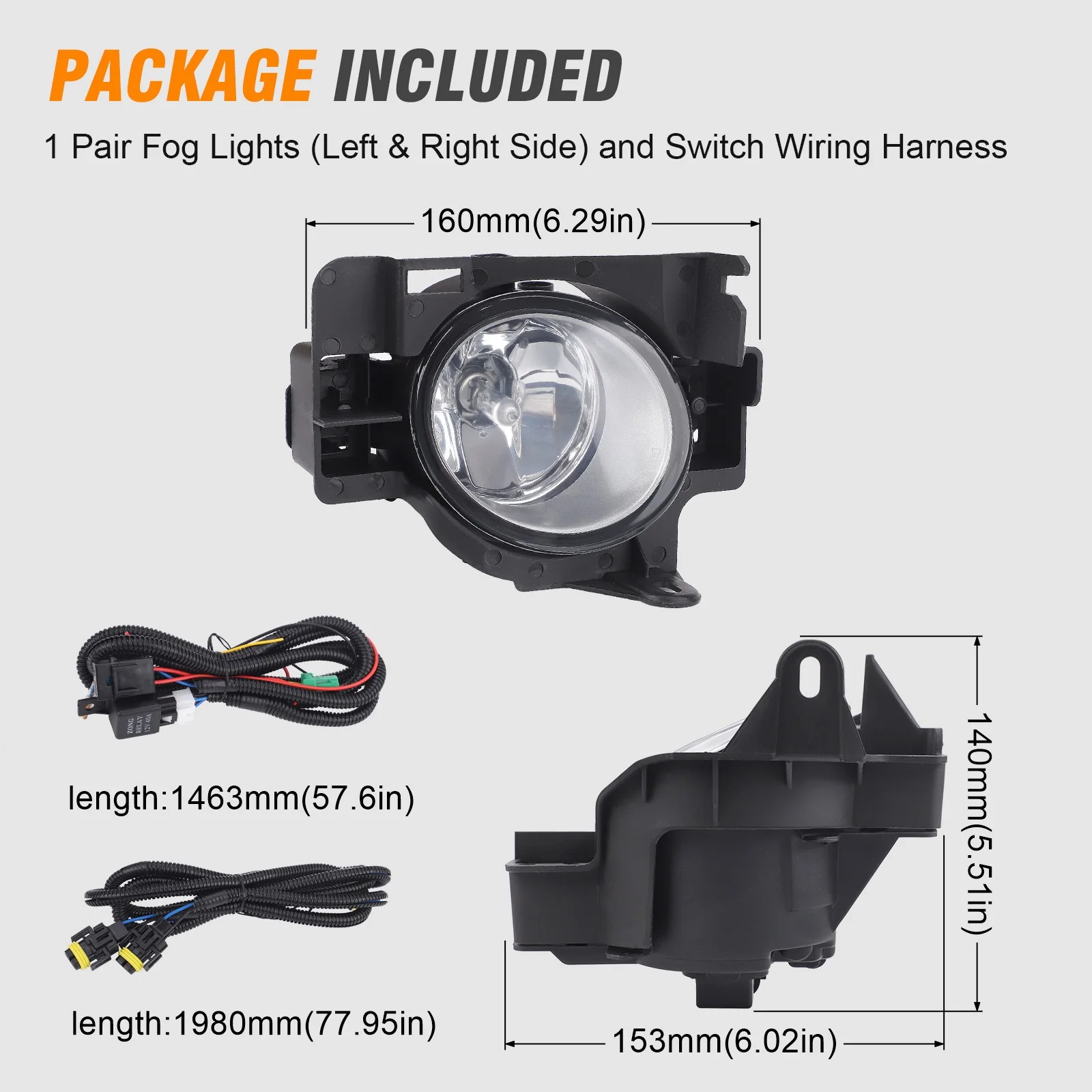 Luz antiniebla para Nissan Altima 2008-2009 con lente humo - imagen 4