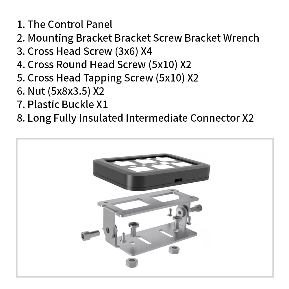 Panel de interruptores 12 V de 6 teclas con relé y 7 colores - imagen 3