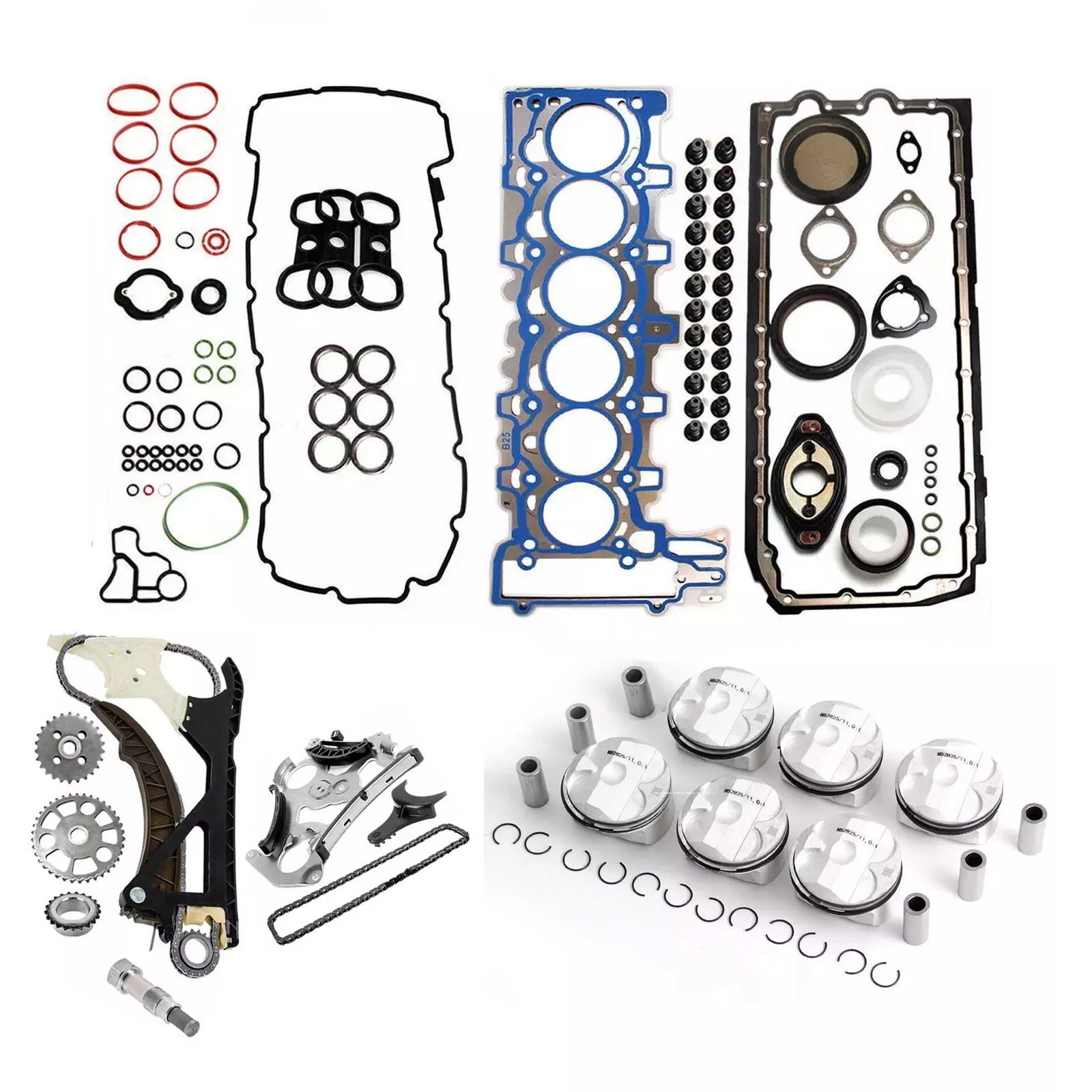 BMW N52B25 2.5L kit distribucion y junta culata para E90-E93/E60-E83 - imagen 2