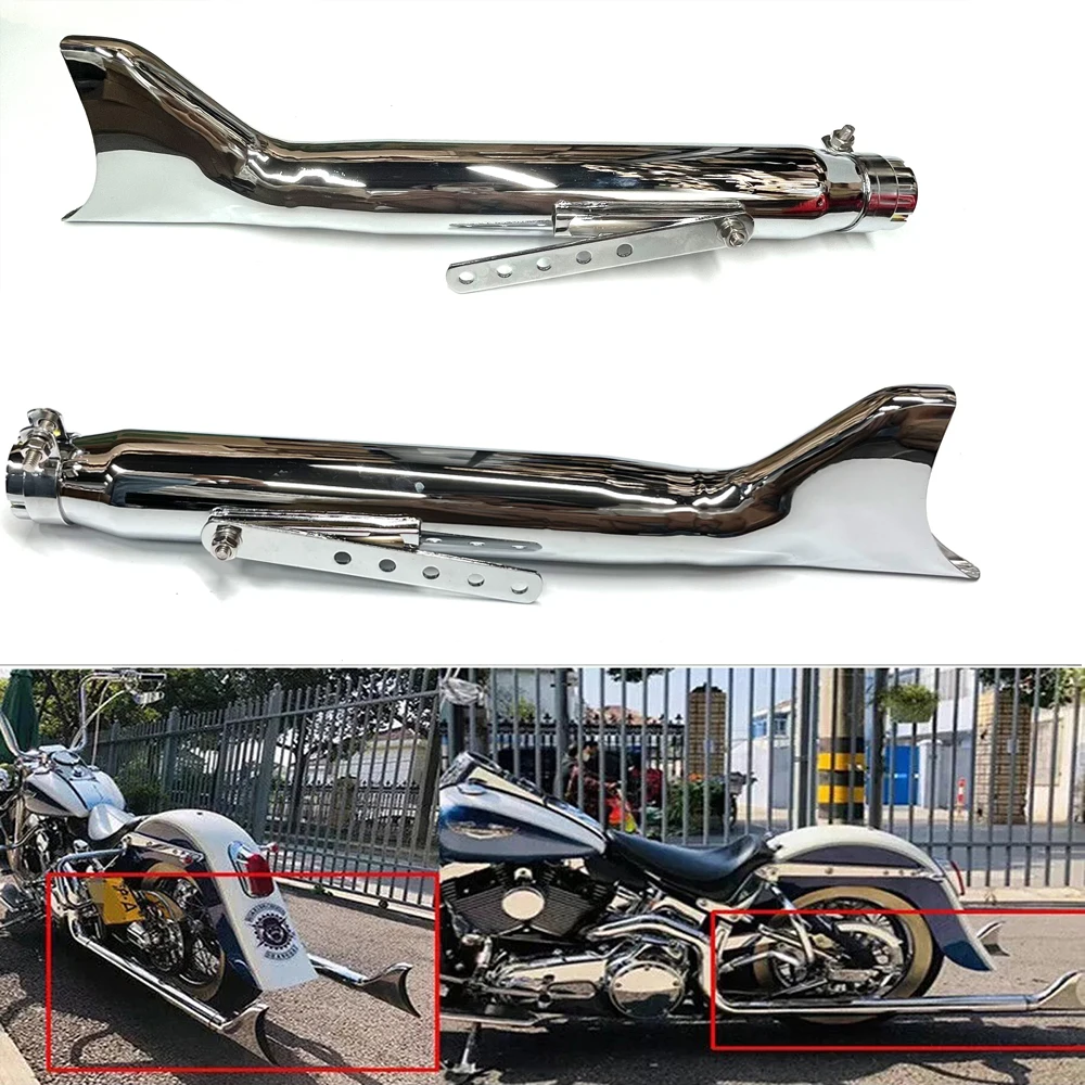 Silenciador de escape cola de pez retro para Dnepr y Ural K750