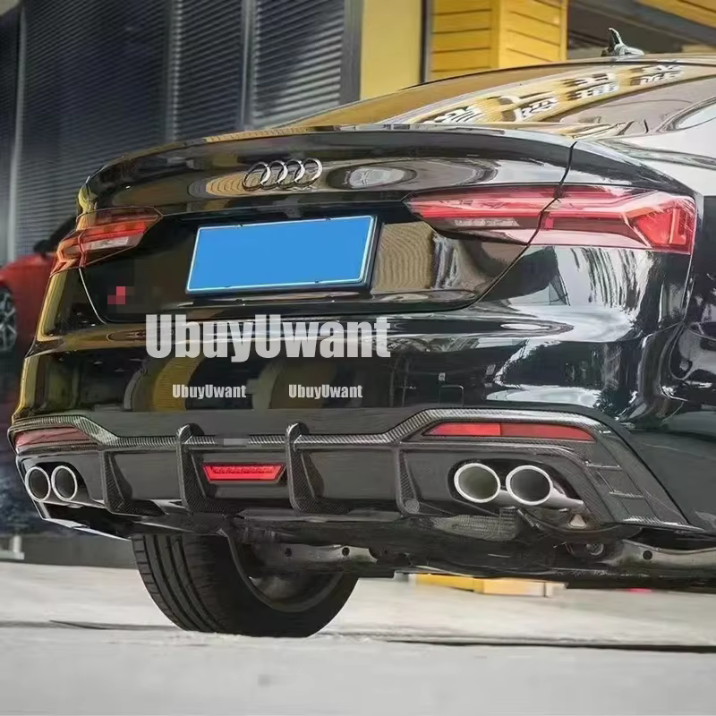 Alerón y difusor traseros de fibra de carbono para Audi A5/S5 B10 - imagen 3