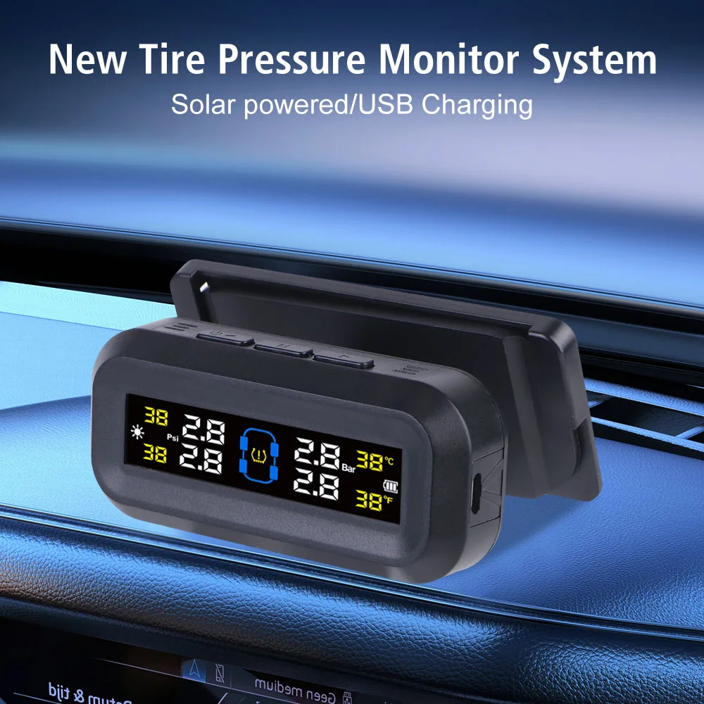 Monitor TPMS LCD para coche con temperatura y presión de neumáticos - imagen 2