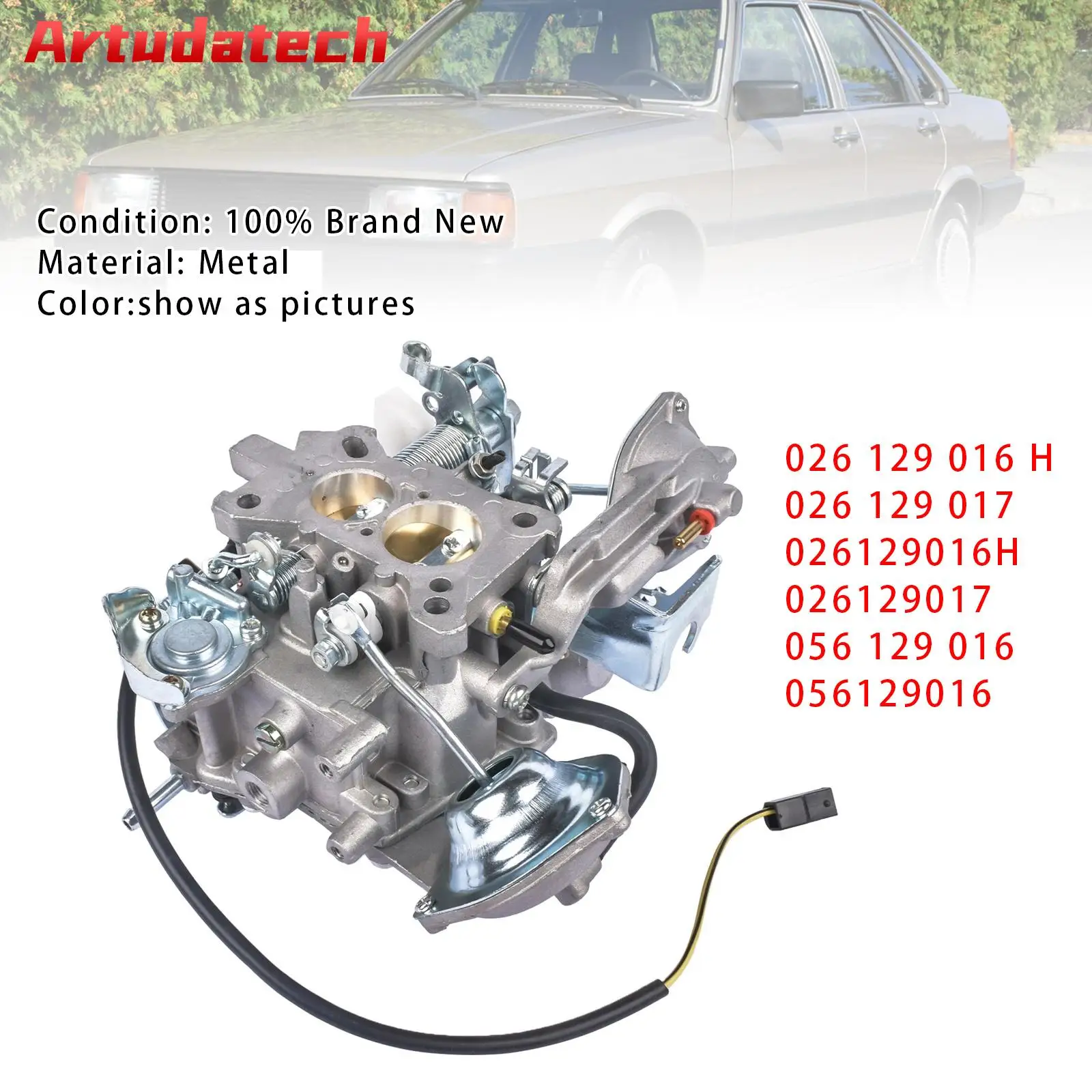 Carburador Artudatech 026129016H para Audi 80 y VW Passat B2 1.6