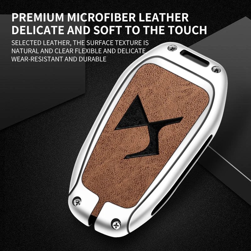 Funda protectora llave coche carcasa aleación zinc para DS7 DS5 DS6 - imagen 5