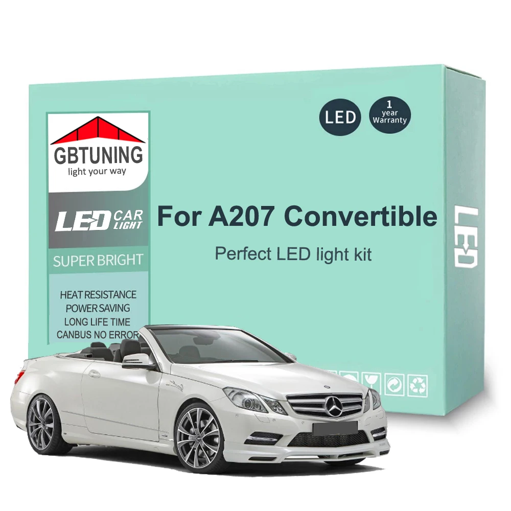 Bombillas LED interiores CANBUS para Mercedes-Benz Clase E A207 Cabrio