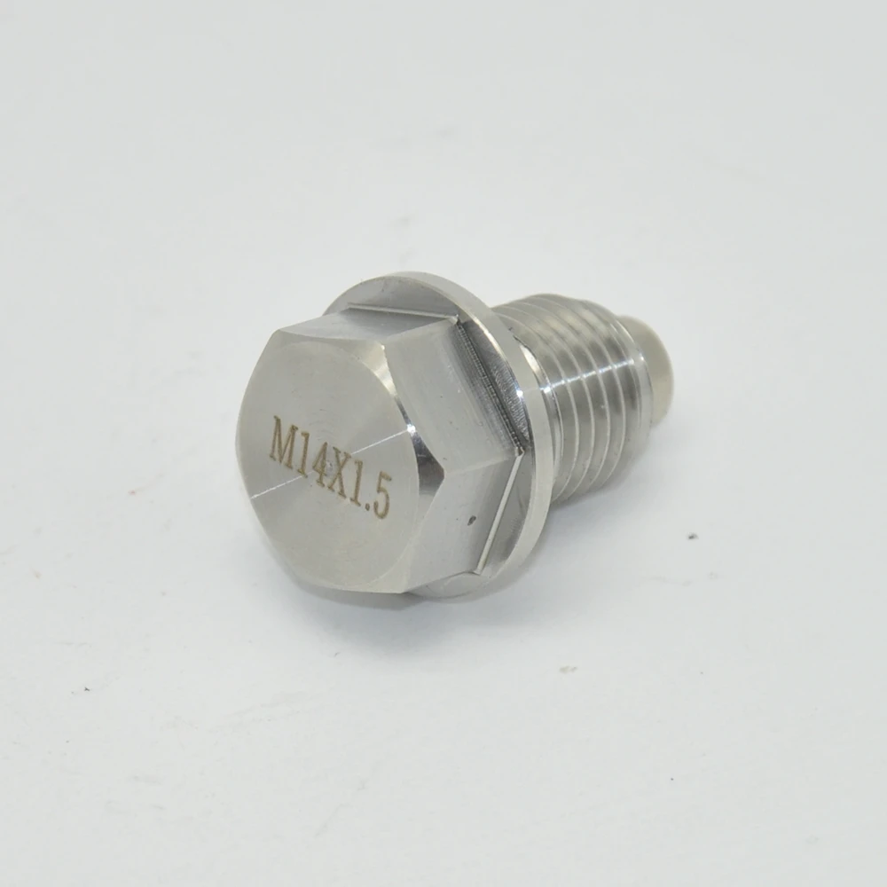 Tornillo tapón de cárter inoxidable M12/M14 con junta de sellado - imagen 4