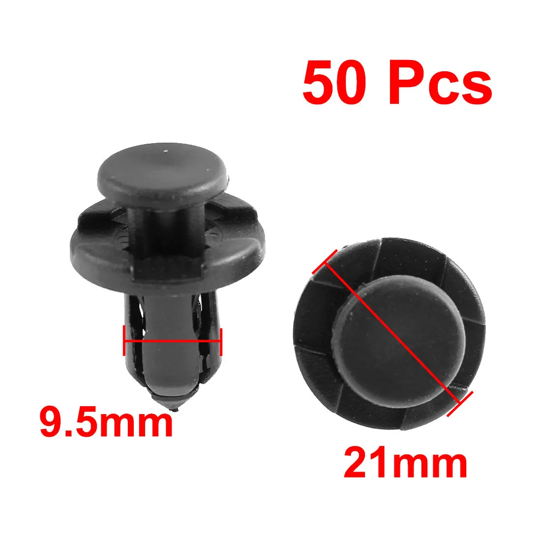 X Autohaux clips de fijación plásticos negro para coche