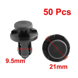 X Autohaux clips de fijación plásticos negro para coche