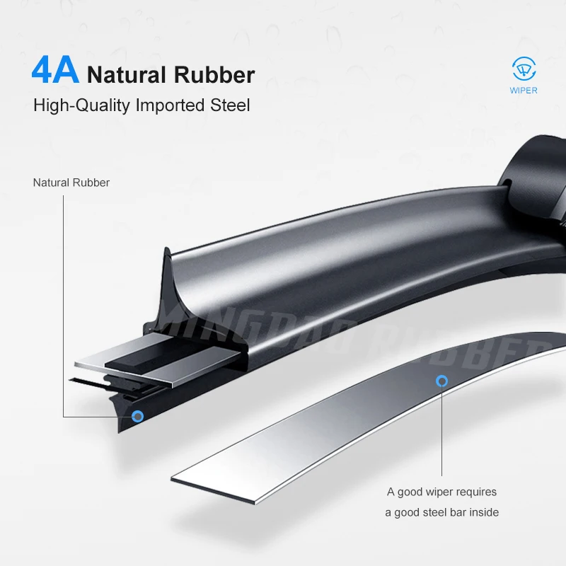 Escobillas de limpiaparabrisas CREATROAD para Land Rover Freelander 1997-2006 1998 1999 2000 2001 2002 limpiaparabrisas silenciosos de calidad OEM 22 "+ 21" - imagen 5
