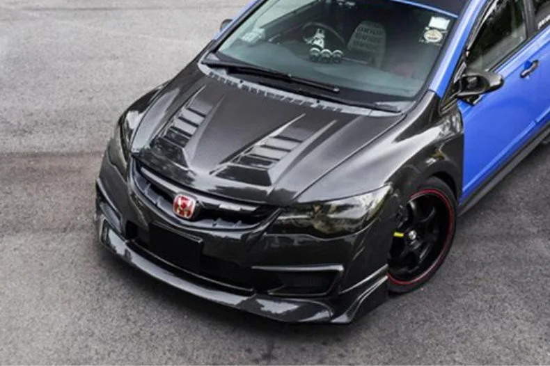 Guardabarros de fibra de carbono cuerpo ancho – Honda Civic FD2 2007+ - imagen 5