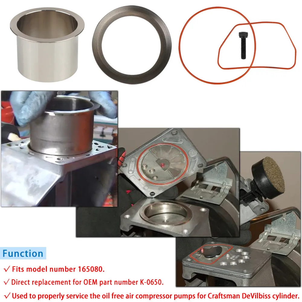 Kit reparación compresor Craftsman Devilbiss Porter K-0650 - imagen 4