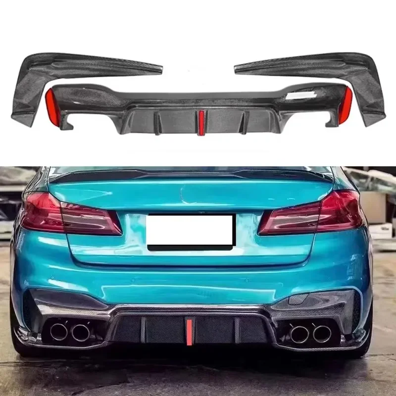 Kit labio trasero fibra de carbono deportivo para BMW M5 F90 G30 G38 - imagen 3
