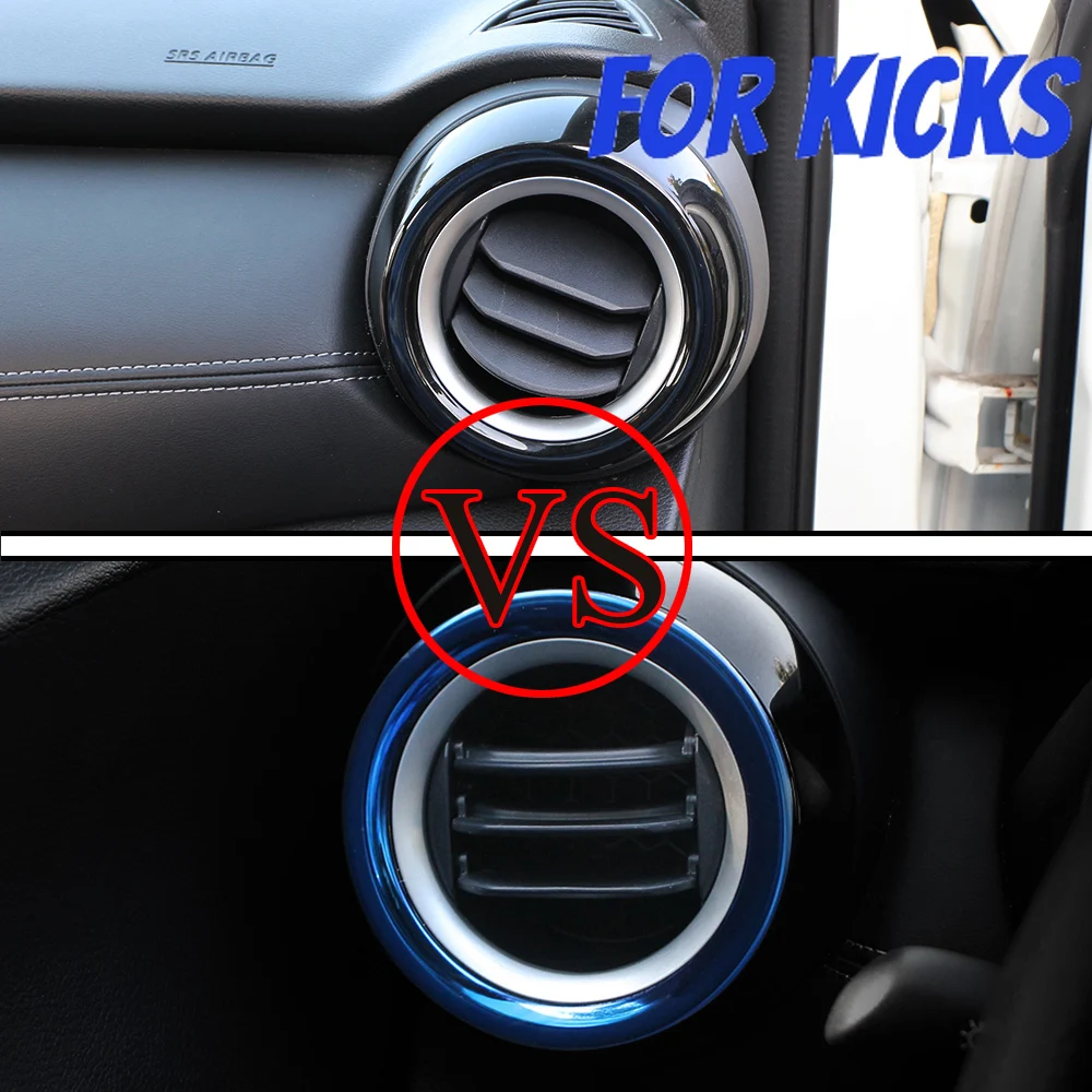Embellecedor salida aire acondicionado inox Nissan Kicks 2017-2021 - imagen 2