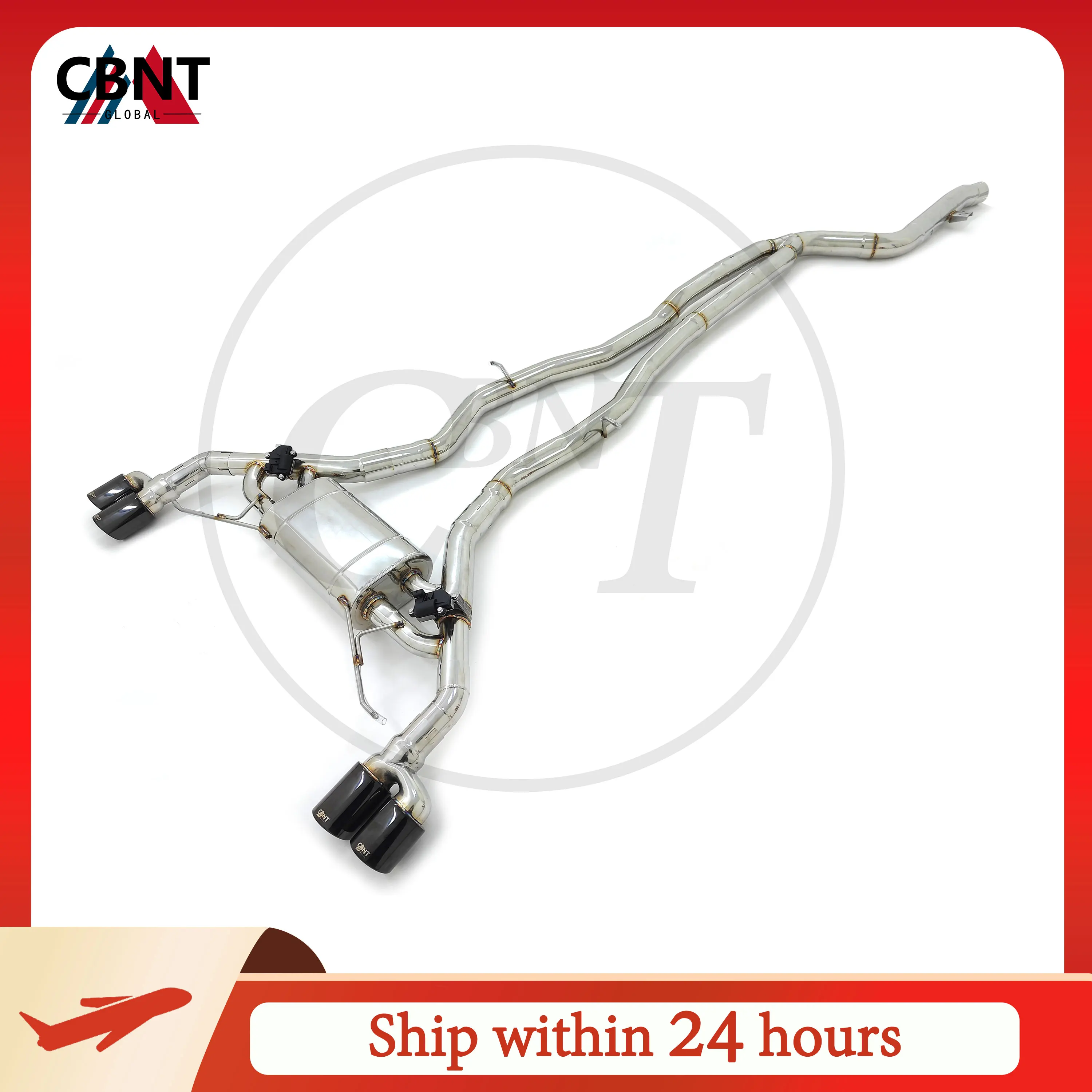 CBNT escape catback con válvula de acero inoxidable – BMW X3 M40i 3.0