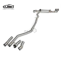 Escape alto rendimiento BMW 640 G32 3.0T B58 acero con válvula trasera