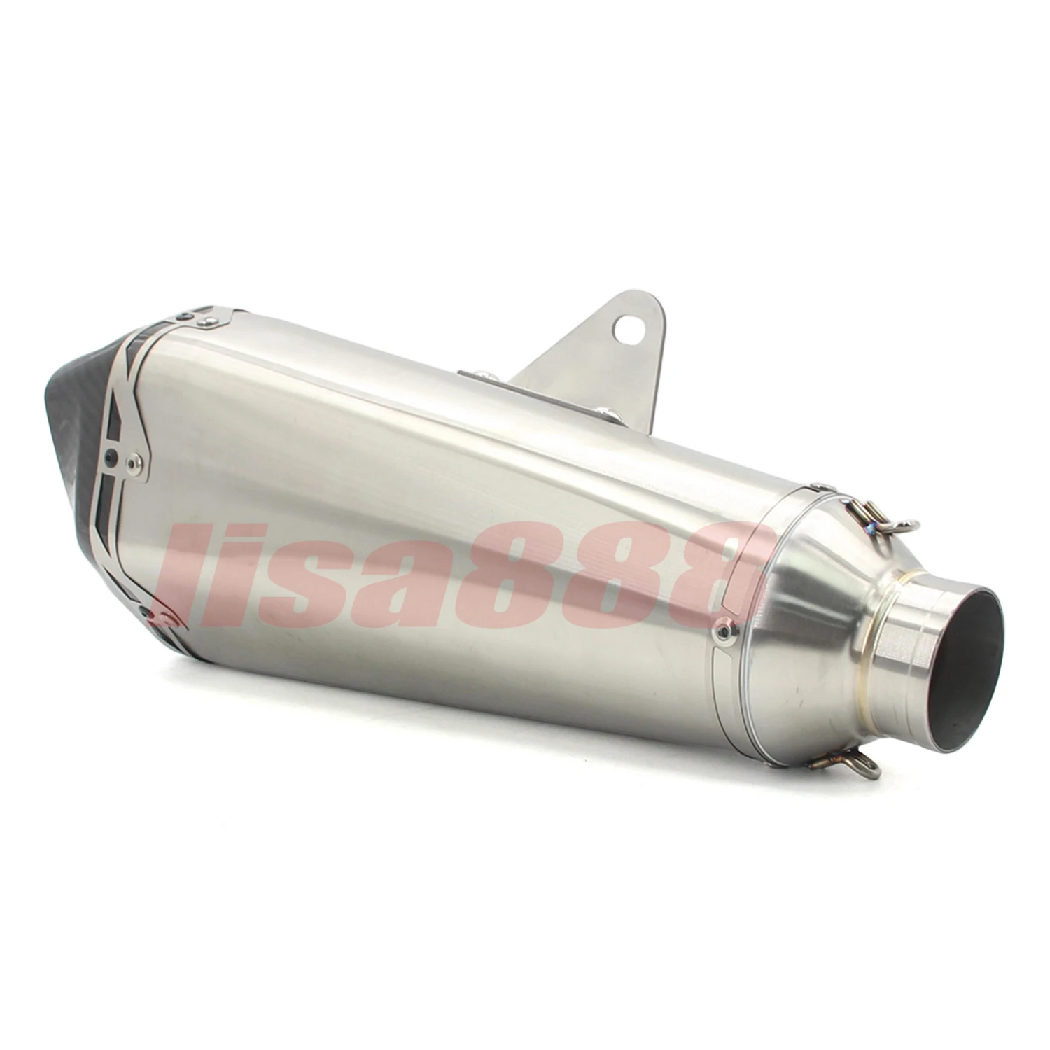 Silenciador de escape universal 51 mm para moto con DB Killer - imagen 2