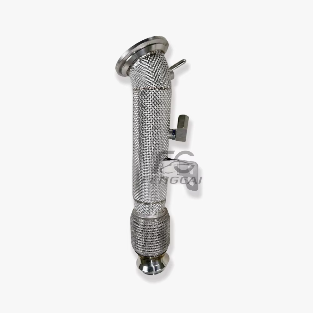 Downpipe recto aislado de acero inoxidable BMW 540i B58 3.0T OPF - imagen 5