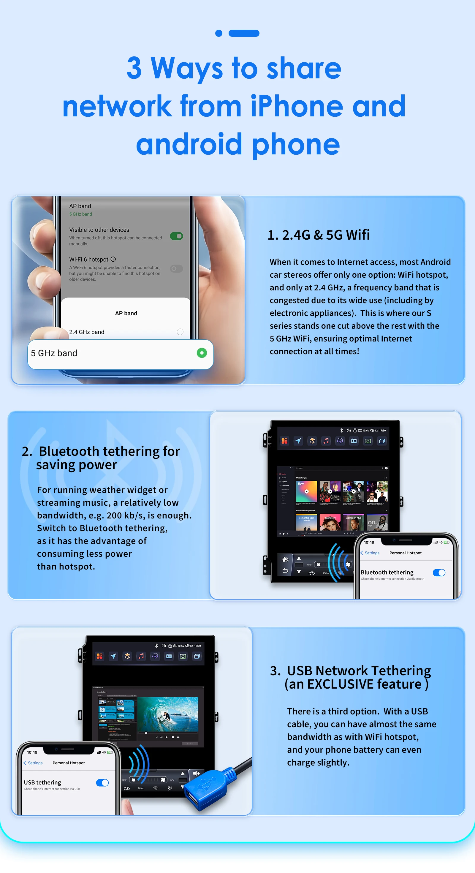 Hizpo-Radio con GPS para coche, reproductor multimedia con Carplay, 2DIN, 8 núcleos, estilo Tesla, Hyundai Santa Fe 2, años 2006 a 2012 - imagen 4