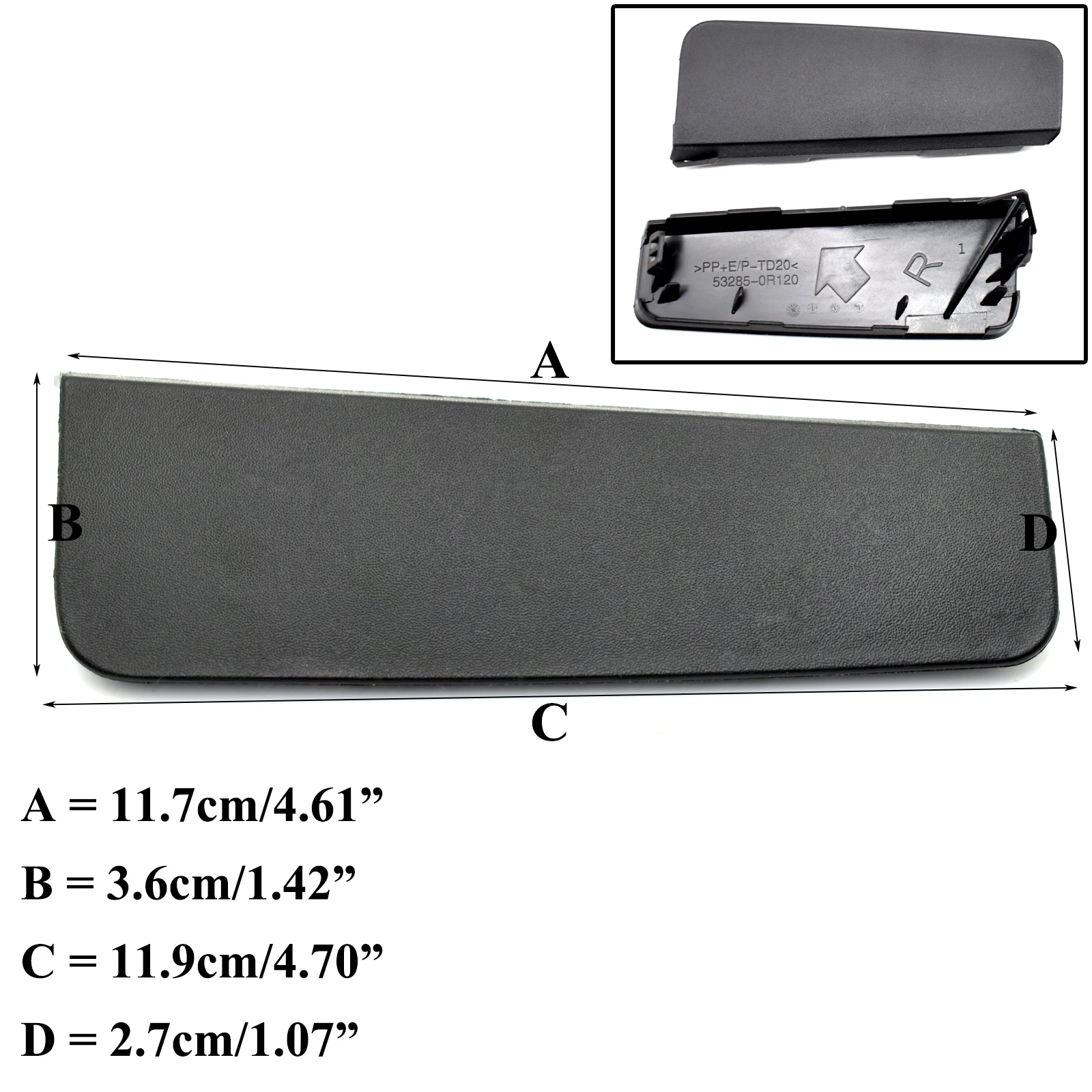 Tapa gancho de remolque delantero Toyota RAV4 XA50 2019-2022 - imagen 5