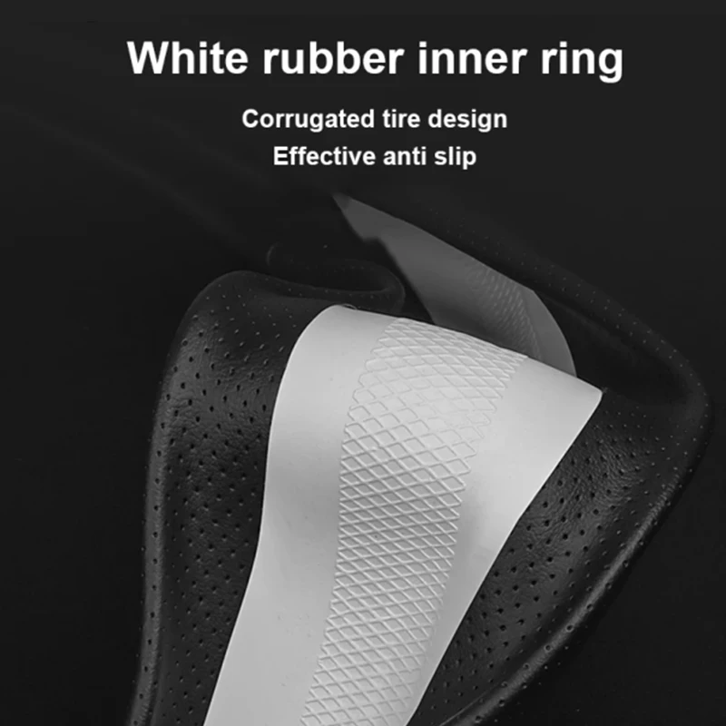 Funda volante 3D fibra carbono Peugeot 307 antideslizante transpirable - imagen 4