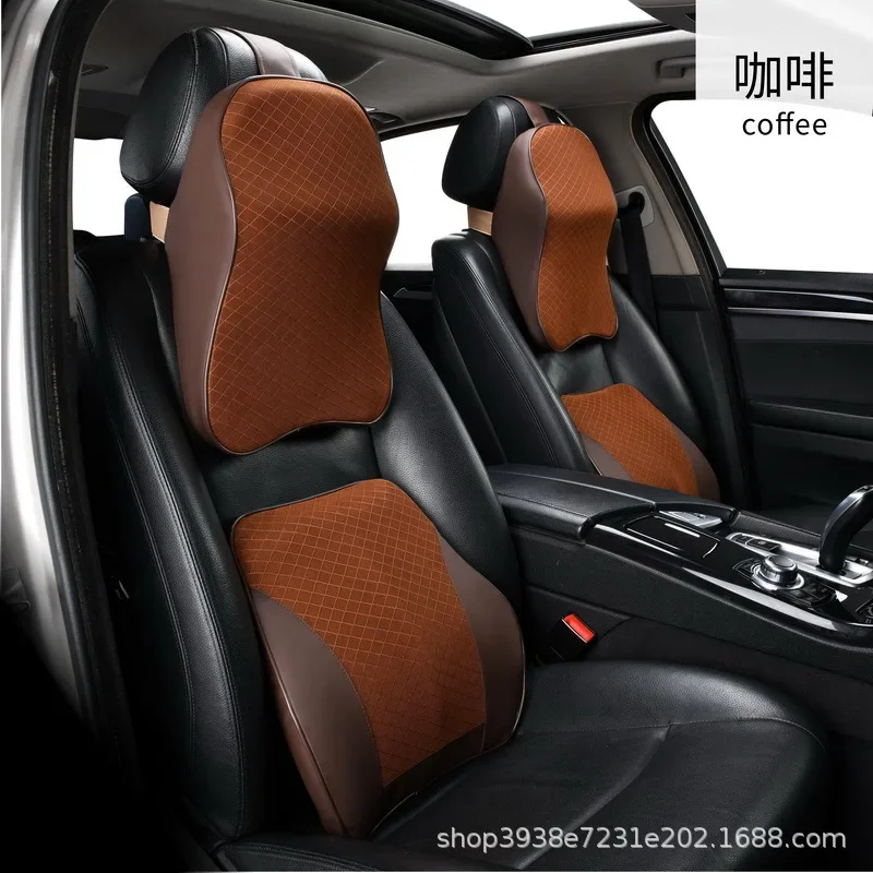 Almohada para el cuello del coche, sujeción de cabeza ajustable, espuma viscoelástica 3D, reposacabezas automático, almohada de viaje, soporte para el cuello, fundas de asiento, nuevo - imagen 3