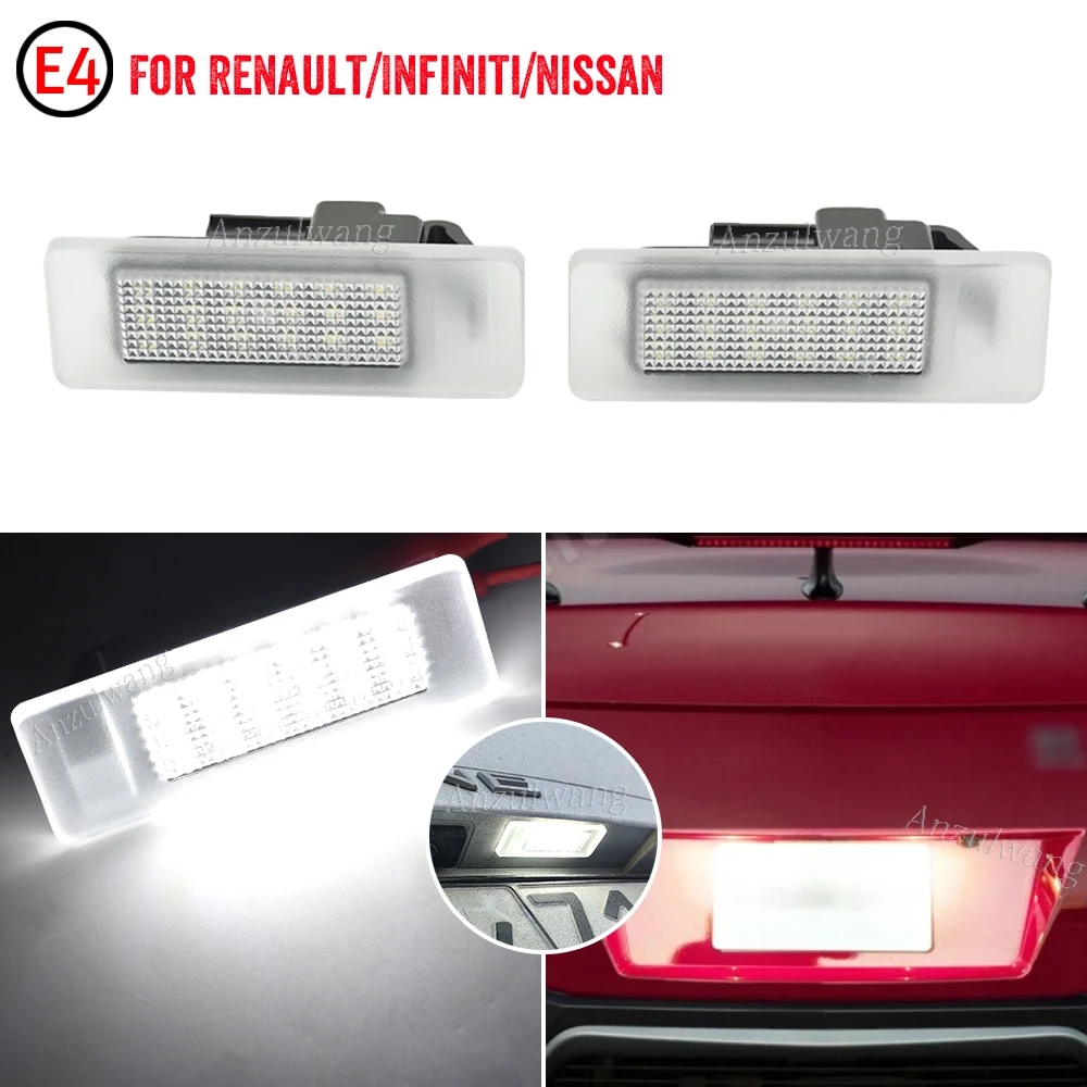 Luz LED de matrícula para Renault Clio V