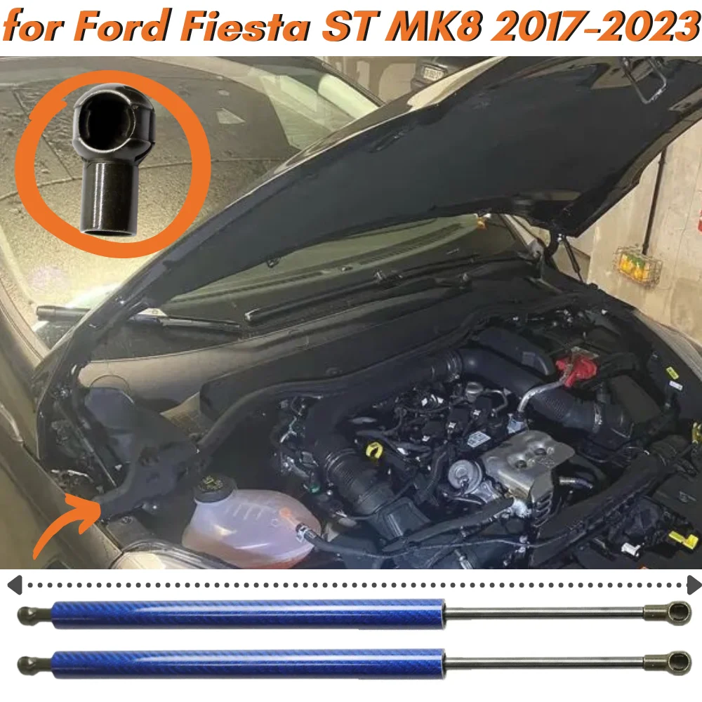 Puntales capó Ford Fiesta ST MK8 2017-2023 gas