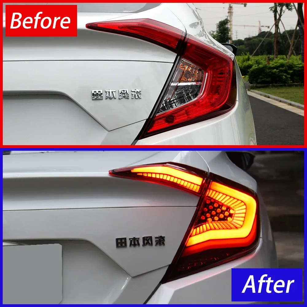Faros traseros LED dinámicos Honda Civic X FK7/FK8 2016-2021 - imagen 2