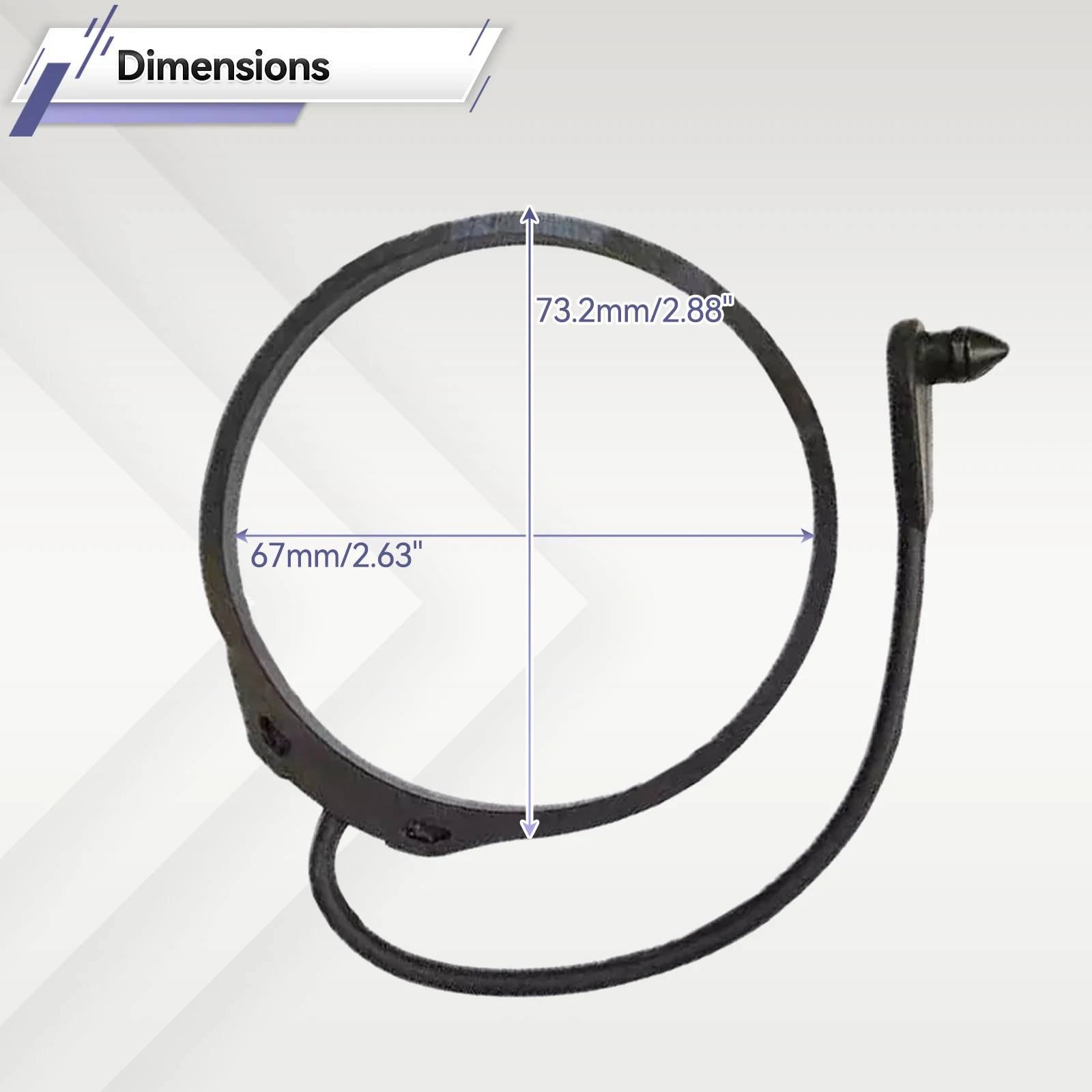 Tapa de combustible LR053665 con correa para Land Rover Discovery - imagen 5