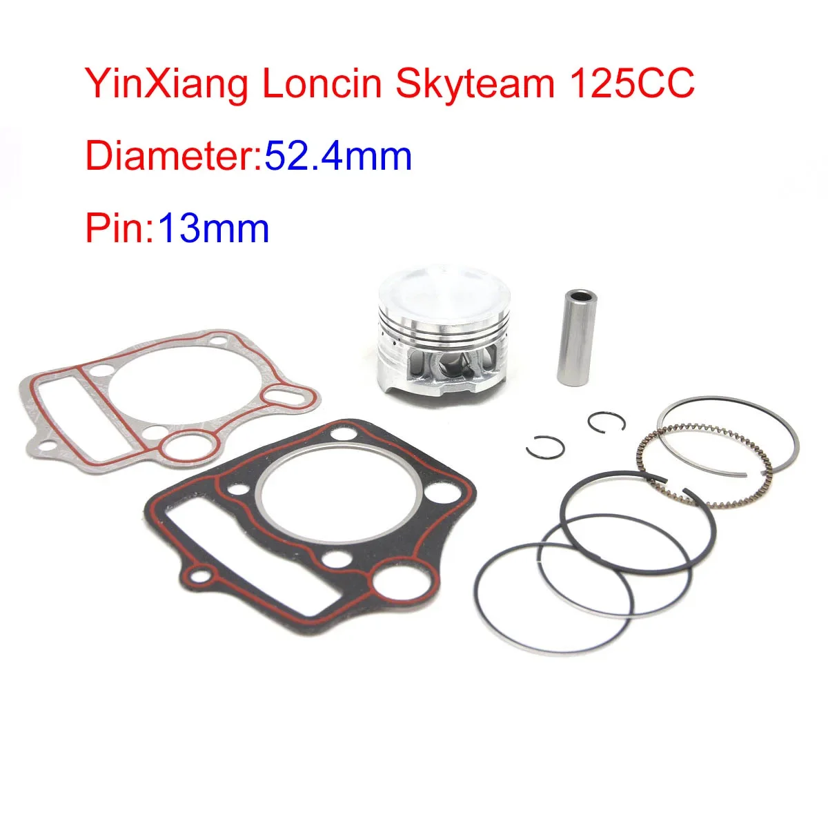 Kit anillos pistón YX125 52,4mm – Pit Bikes 125cc 1P52FMI