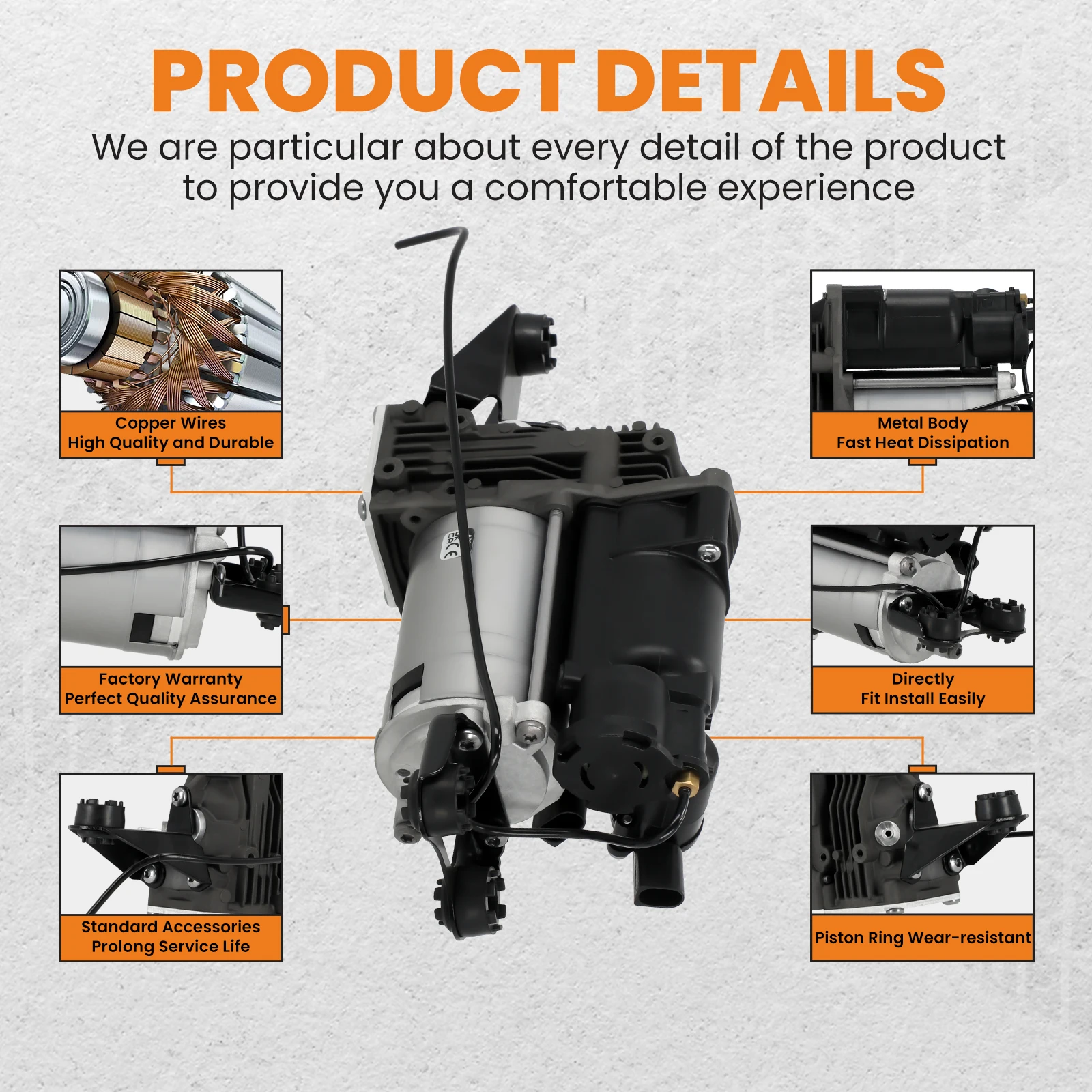 Bomba compresor suspensión neumática BMW E61 37206792855 - imagen 3