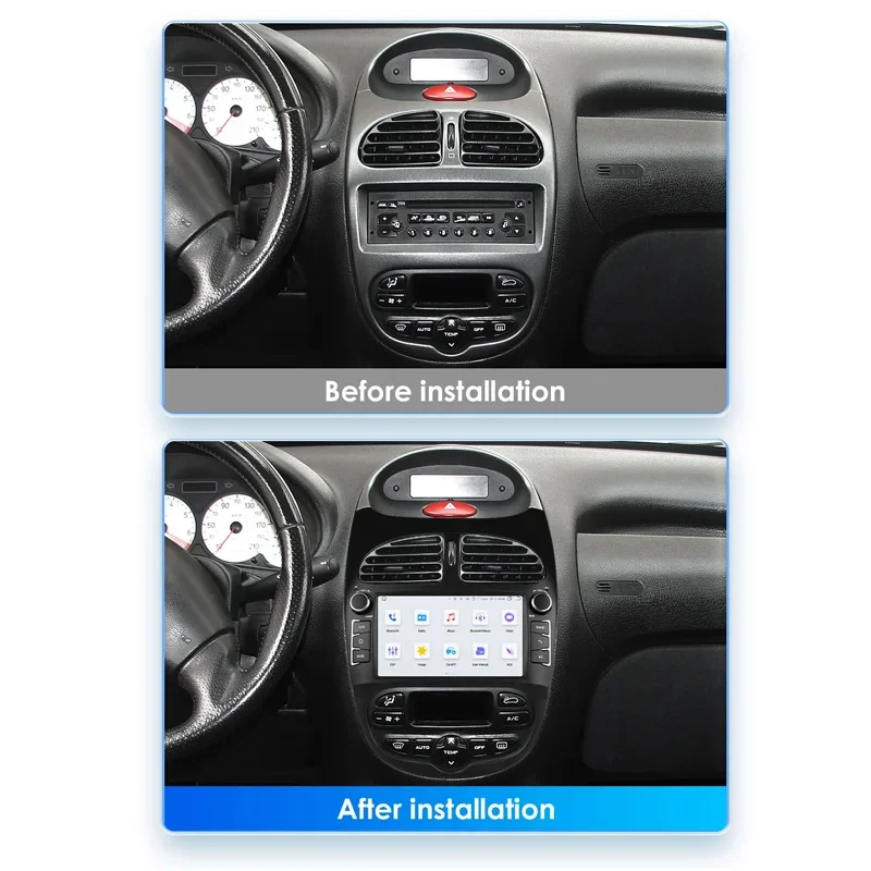 Radio Android con CarPlay y GPS para Peugeot 206 - imagen 2