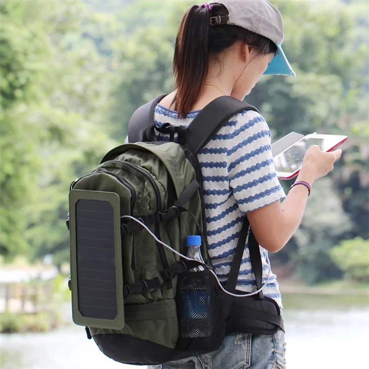 Mochila solar Glory recargable para acampada, portátil y móvil - imagen 2