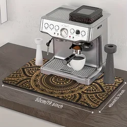 Estera absorbente café antideslizante fácil limpieza encimera cocina