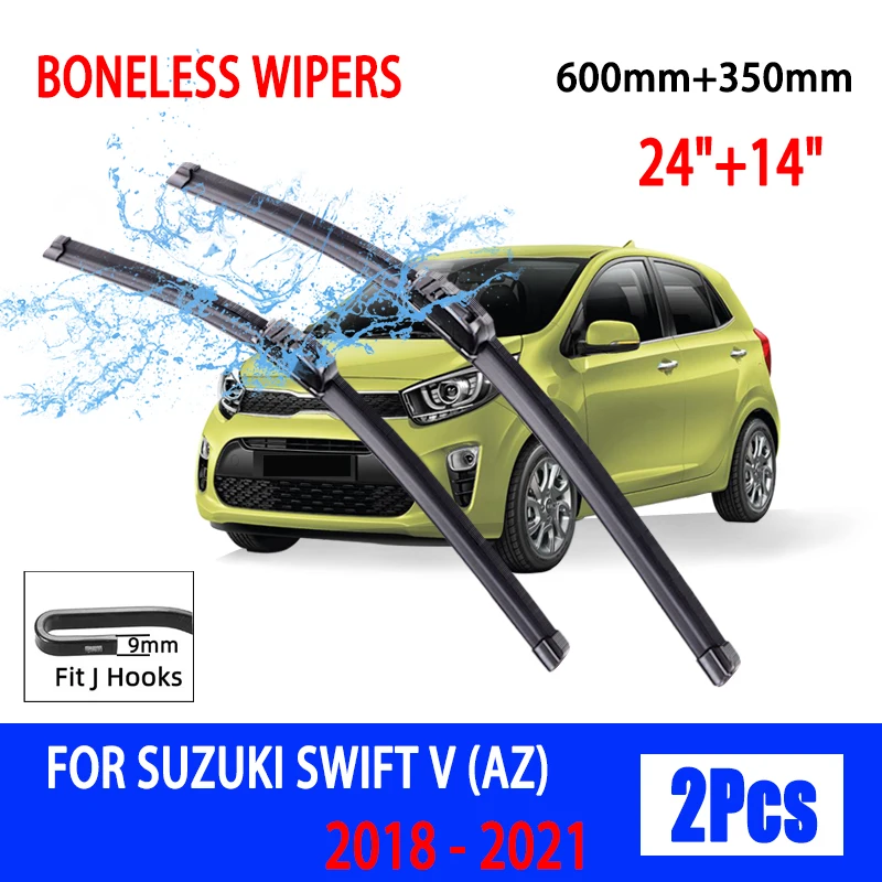 Escobilla limpiaparabrisas U sin hueso HD Kia Picanto MK3 2018-2021 24"+14"