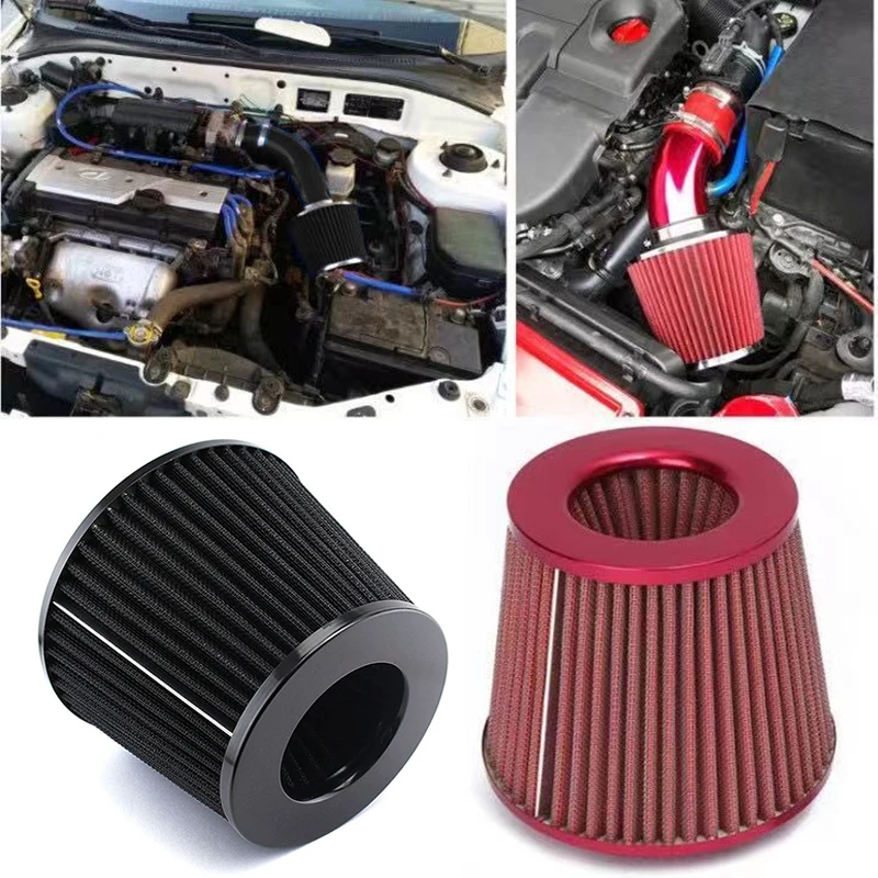 Universal kit filtro de aire cónico alto flujo entrada fría para coche - imagen 2
