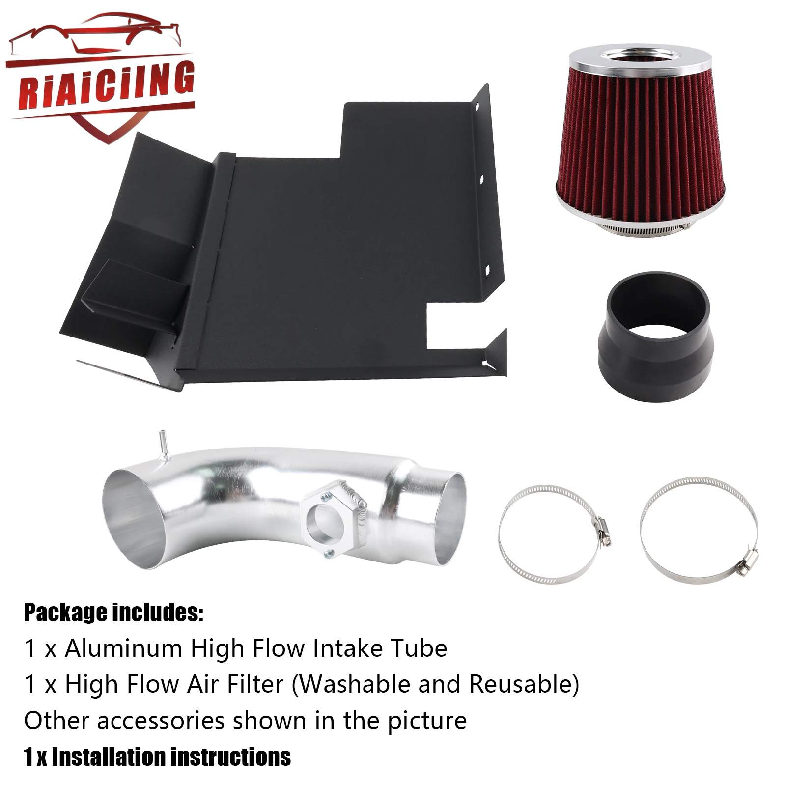 Escudo térmico entrada de aire frío aluminio para BMW 128i/328i 3.0L - imagen 4