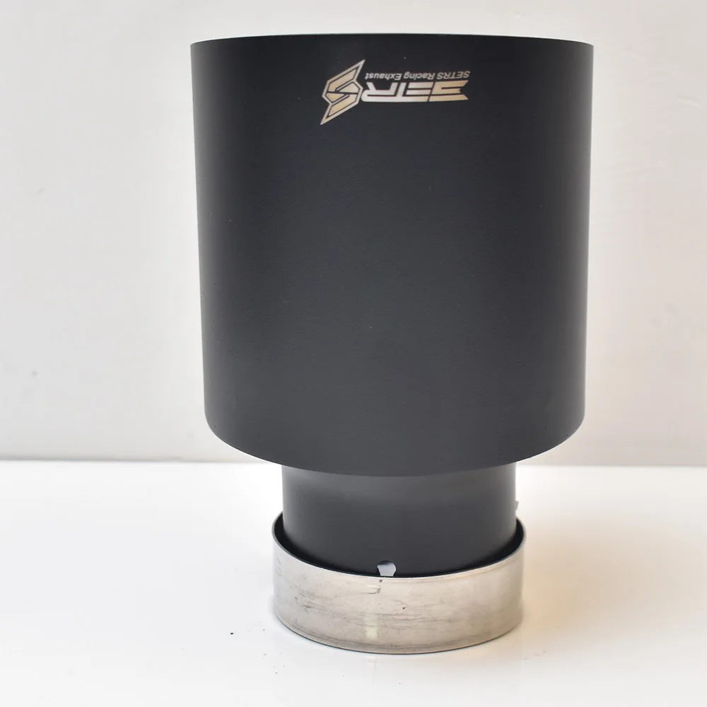 Silenciador aceroinoxidable universal Setrs – escape negro mate - imagen 5